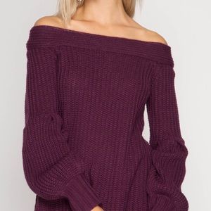 Off shoulder Sexy Sweater
